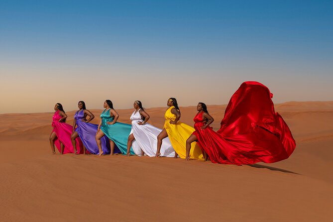 Flying dress photoshoot activity in Dubai - Hotel pickup keeps the morning or afternoon simple