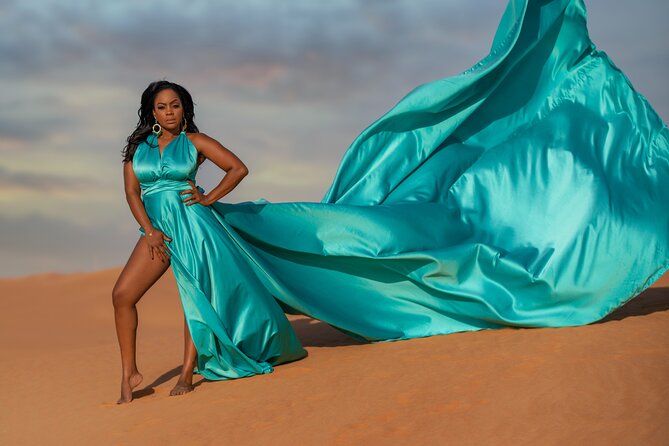 Flying dress photoshoot activity in Dubai - Hair and makeup are useful extras, not included basics