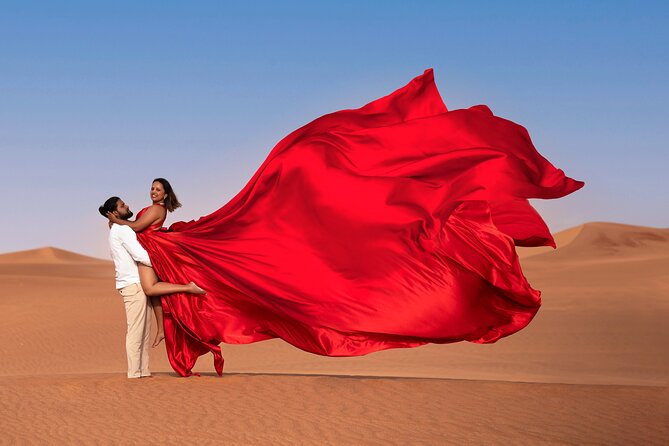 Flying dress photoshoot activity in Dubai - What happens during the one-hour session