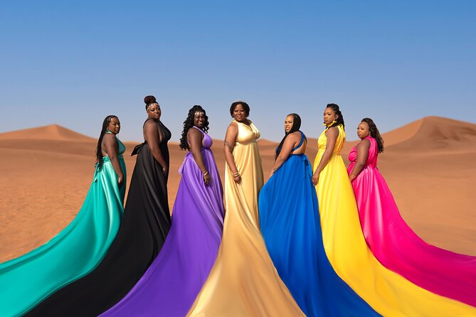 Flying dress photoshoot activity in Dubai - The personal service and private format