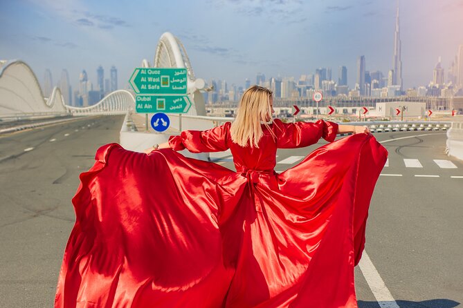 Flying Dress Photoshoot in Dubai - Why a Dubai flying dress session works