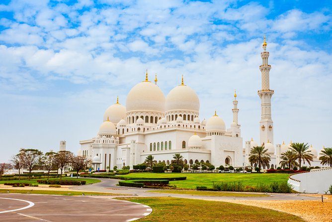 From Abu Dhabi: Grand Mosque, Qasr Al Watan Palace & Etihad Tower - Transport, pickup and group size