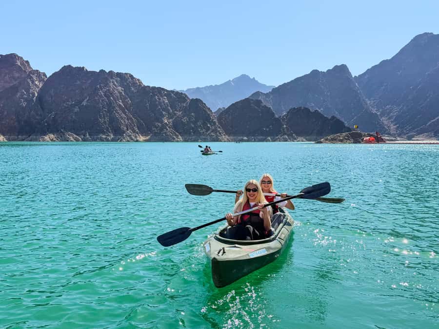 From Dubai: Hatta Sightseeing Tour with kayaking - Hatta Hill Park and the view back toward town