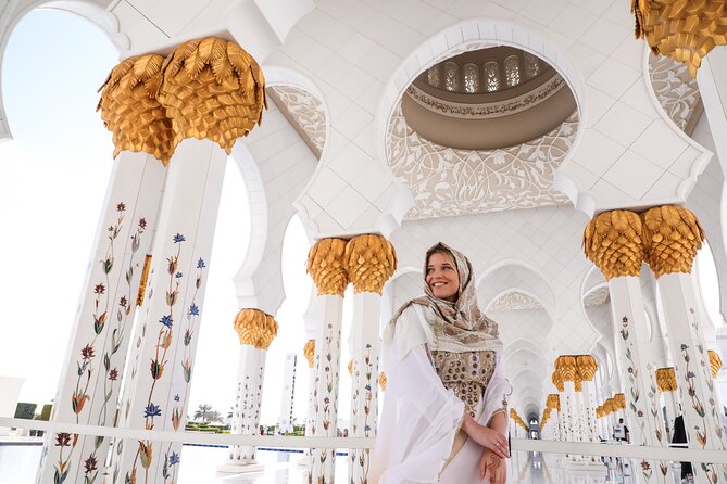 From Dubai To Abu Dhabi: Royal Palace, Grand Mosque &Etihad Tower - Abu Dhabi Corniche and Emirates Palace photo stops