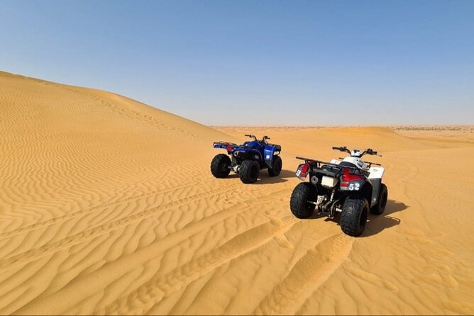 Guided Desert Safari with Dinner and Quad Biking in Dubai - Red dunes and 4x4 dune bashing in Lahbab
