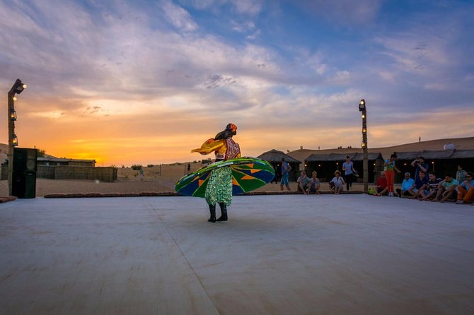 Half-Day Dubai Desert Safari With 7 Live Shows and BBQ Dinner - Barbecue dinner and unlimited soft drinks