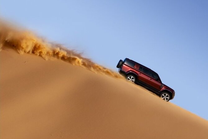 High Red Dunes Thrilling Desert Safari Sand Boarding BBQ Dinner - Arriving at Lahbab and getting ready