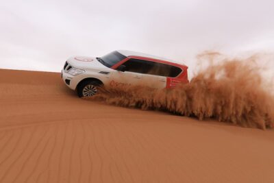 High Red Dunes with Camel Ride, Sandboarding, Falcon Show and VIP BBQ Dinner