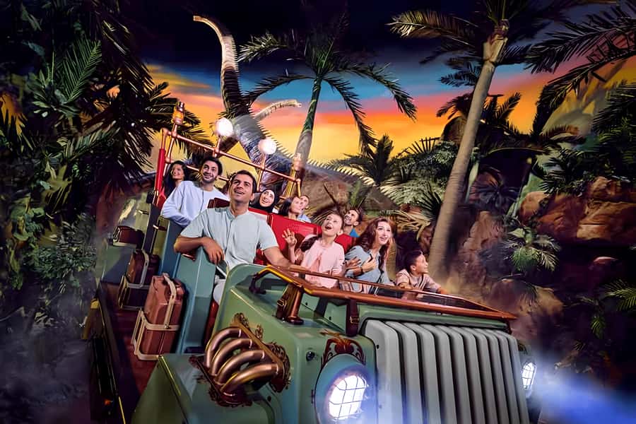 IMG Worlds of Adventure Entry Ticket with Hotel Transfers - Your arrival from central Dubai
