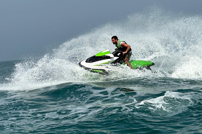 Jet ski Dubai 30 minute Guided Sightseeing Tour - Riding along the JBR coastline
