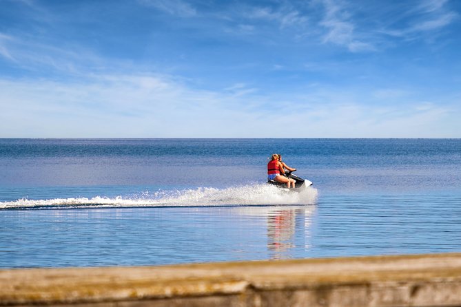 Jet Ski Tour in Dubai duration 1H Burj al Arab and Atlantis palm - Cruising toward Burj Al Arab