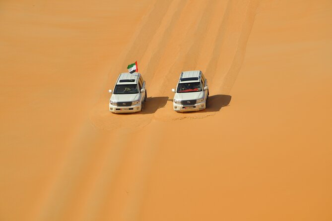 Liwa Over Night Safari - Setting up camp before the desert night