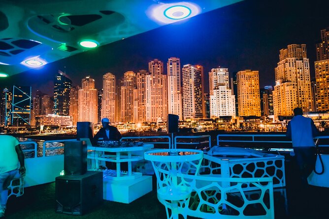 Lotus Mega Yacht Luxury Cruise with Live DJ, Dinner & Transfers - Dinner, Barbecue, And The Live Cooking Station