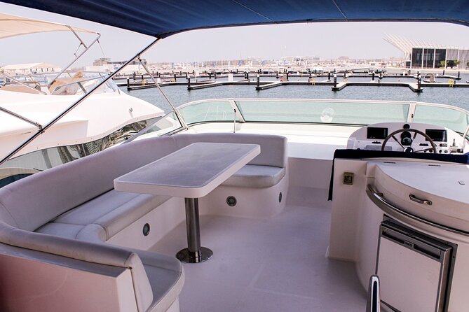 Luxury Yacht Dubai - Book 56 ft Yacht Cruise up to 24 people - Swimming, Drinks, and the Difference Between a Cruise and a Party