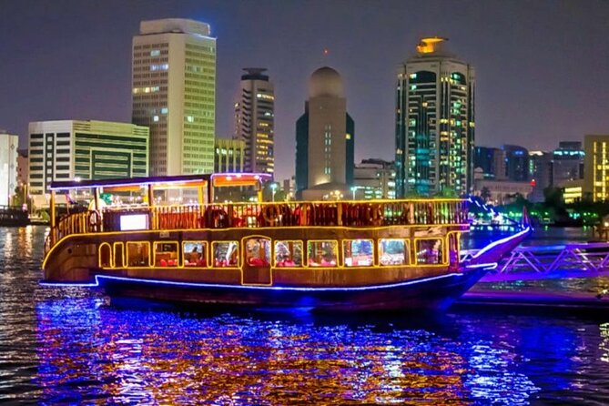 Marina Dhowe Cruise Dinner with Private Transfers - Tanura dance and Arabic music onboard