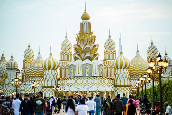Miracle Garden and Global Village Dubai with transfers - Global Village: two to three hours of food, shopping, and rides