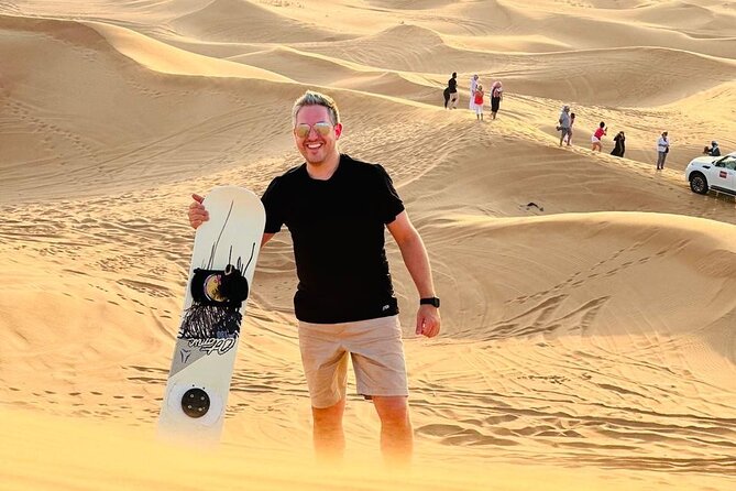 Morning Desert Safari Quad-bike camel ride Sand Surfing in Dubai - Taking control on the quad bikes