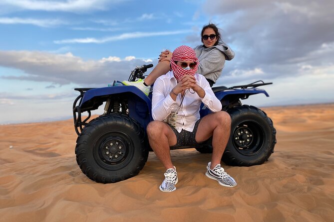 Morning Desert Safari, Quad Bike, Sandboard and Camel Ride - Service, communication, and group size