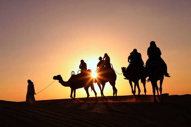 Morning Desert Safari with Quad Bike, Camel Ride & Sandboarding - Lahbab and the red-dune setting