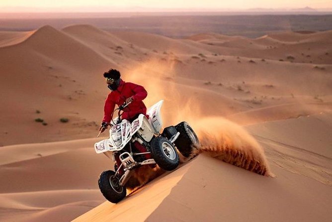 Morning Desert Safari with Quad Bike, Sand Boarding and Camel Ride - Sunrise pictures and the high-dune photo stop