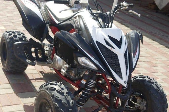 Morning Desert Thrill: Quad Bike Safari Escape - Sandboarding from the dunes