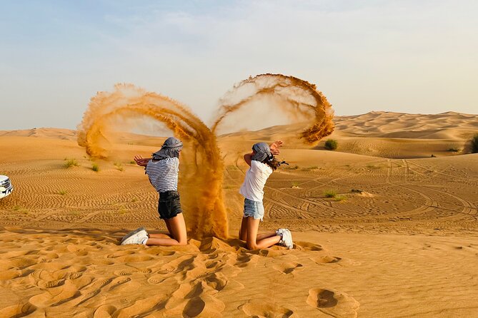 Morning/Evening 4x4 Desert Safari, CamelRide & Sandboarding - The first stop at Sahara Amusement