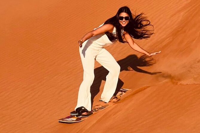 Morning/Evening 4x4 Desert Safari, CamelRide & Sandboarding - The red-dune 4x4 ride in Lahbab