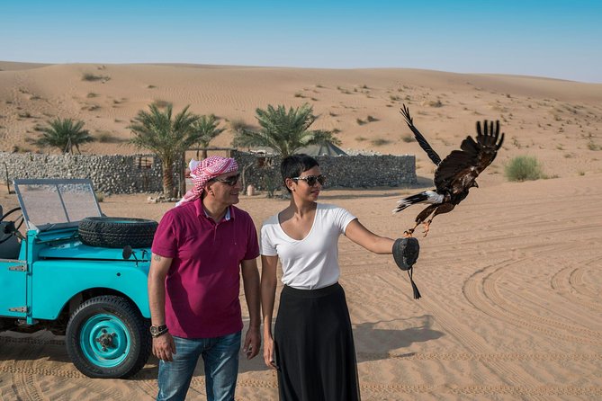 Morning Falconry & Nature Desert Safari with Transfers from Dubai - Getting ready at the desert reserve