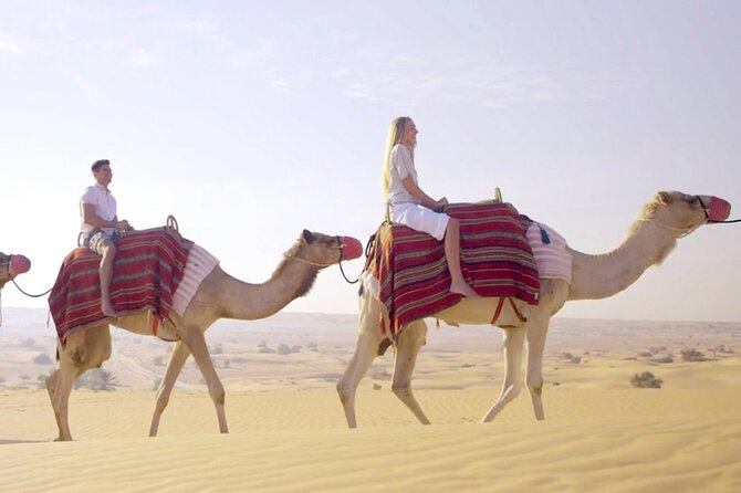 Morning Red Dunes Desert by Quad Bike, Dune Bashing, Camel Ride & Sandboarding - What the $70 price really covers