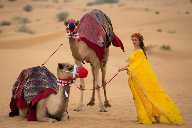 Morning Red Dunes with Camel Ride, Sandboarding and Refreshments - Camel riding and the desert camp stop