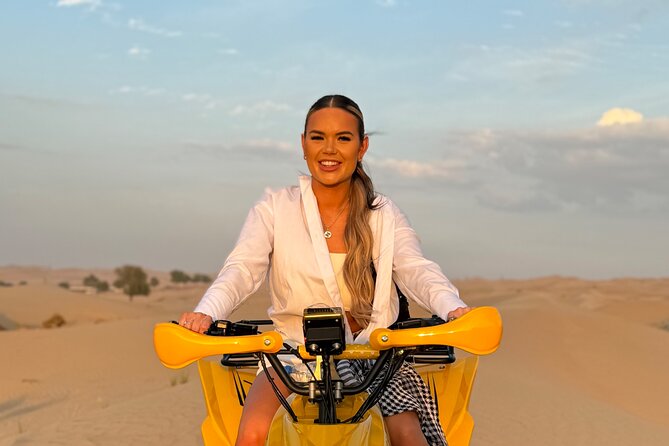 Morning Safari Dune Bashing ATV Bikes Camel Ride Sandboarding - Key points at a glance