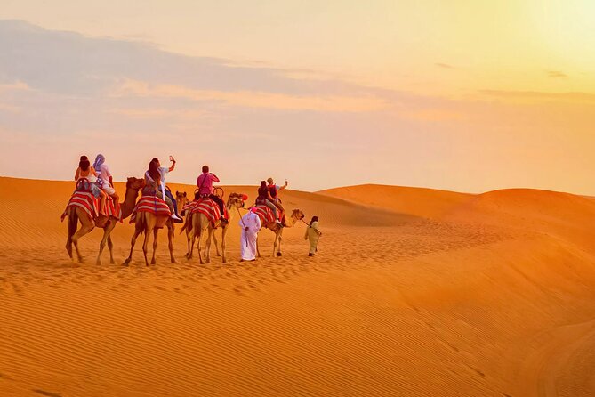 Morning Thrill: Exciting Desert Safari Adventure Camel Ride Dubai - Guides, Photos, and Personal Service
