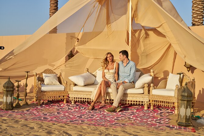 Noble Evening Desert Safari & Dinner Private Car Up to 6 Guests - From dune activity to Noble Desert Camp