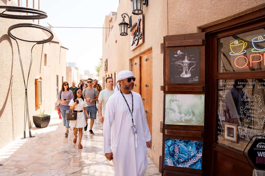 Old Dubai Guided Tour With Photographer: Souks & Street Food - Al Seef Mosque and the creekside walk