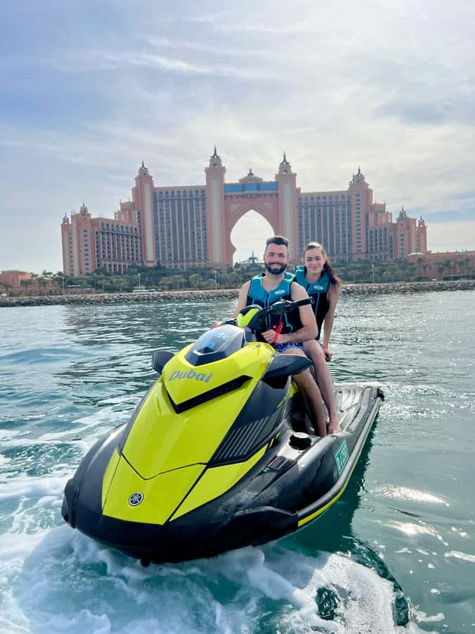 Palm Jumeirah: 1.5-Hour Guided Jet Ski Tour - The safety briefing before the throttle opens