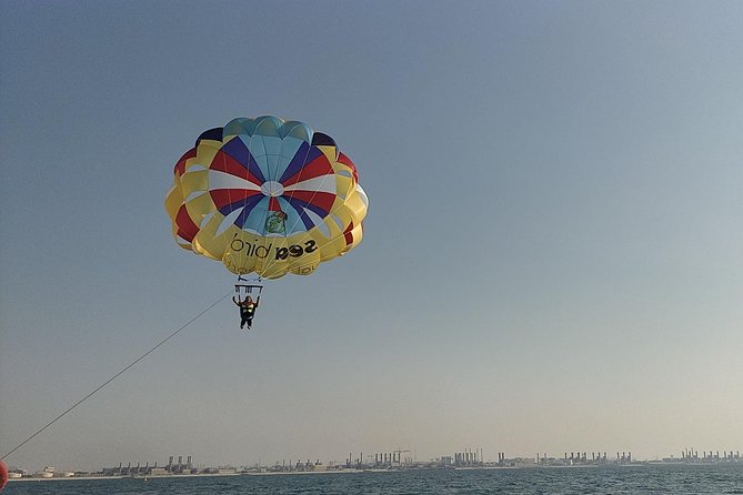 Parasailing Adventure on Jumeirah Beach with Sea Bird water Sports Dubai - The boat ride sets the pace