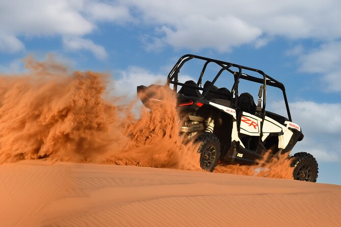 Polaris 1000CC 4Seater Buggy Rental in an open Desert Safari - What this Dubai buggy ride actually offers
