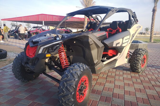 Polarize Dune Buggy 1000cc in Red Dunes Desert - Sandboarding, camels, and the desert camp