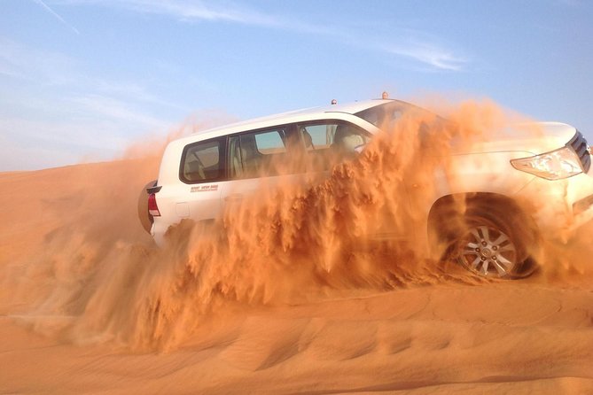 Premium 4x4 Dubai Desert Safari with BBQ Dinner - Buffet dinner, falafel, and unlimited soft drinks