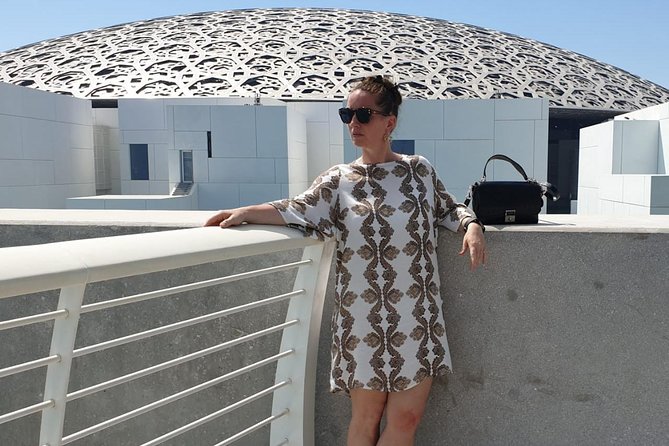 Premium Abu Dhabi Half Day Tour from Dubai - Louvre Abu Dhabi is seen from outside