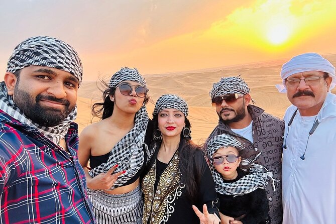 Premium Desert Safari Activities for Group and Family - Sandboarding, camels, and henna at camp