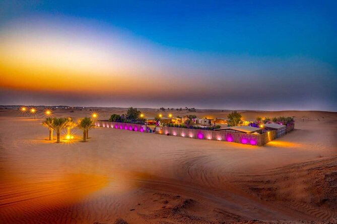 Premium Desert Safari, food Service with 4 alcoholics drinks - Sandboarding and the evening activity mix