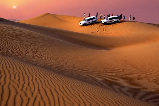 Premium Evening Dessert Safari with BBQ Dinner & Camel Ride - BBQ dinner under the evening sky