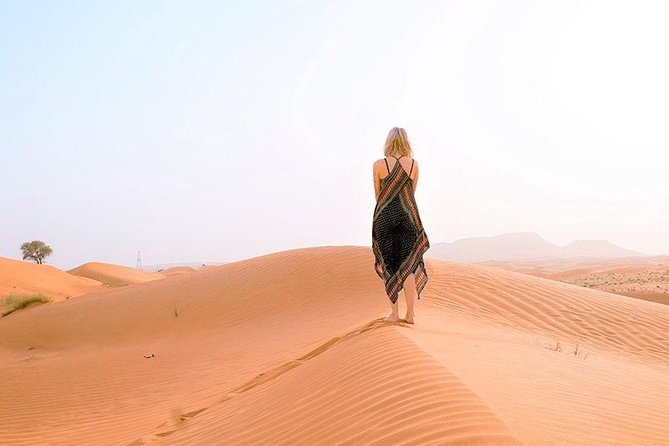 Premium Morning Desert Safari in 4x4 Private Vehicle Up To 6 Pax - Camel riding, sandboarding, and desert photos