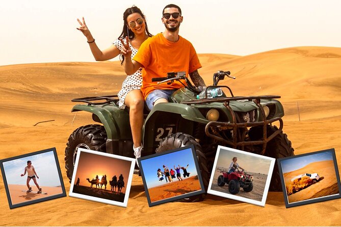 Premium Morning Dessert Safari With Quad Bike , Sand Boarding & Dune Bashing - Photo stops, water, and what is actually included