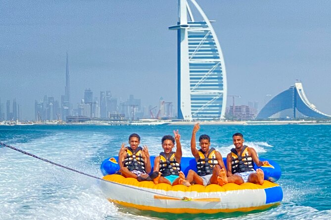 Private 60-min Group Tubing on Speedboat in Dubai - A Short, Splashy Way to See Dubai From the Water