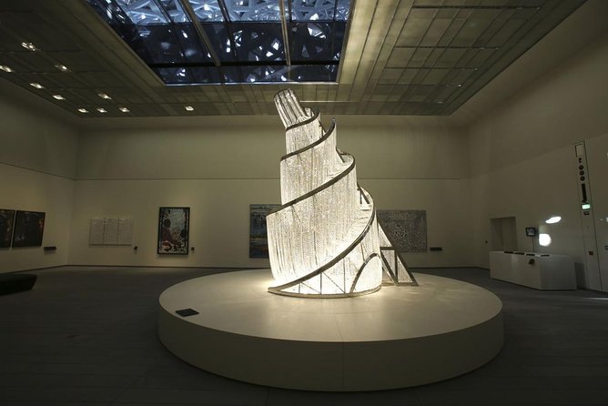 Private Abu Dhabi Sheikh zayed mosque with Louver Museum & Emirates Place Tea - Two hours beneath Louvre Abu Dhabi’s great dome