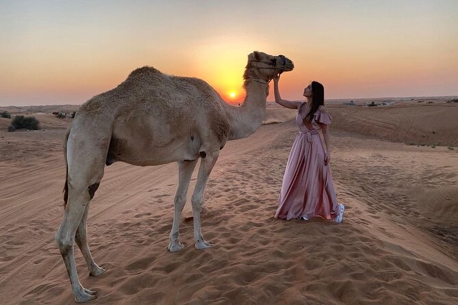 Private Desert Excursion with camel ride Sandboard & BBQ Dinner - Sandboarding from the high dunes