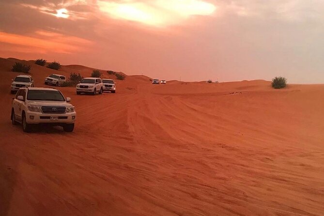 Private Desert Excursion with camel ride Sandboard & BBQ Dinner - Al Awir BBQ dinner under the evening sky