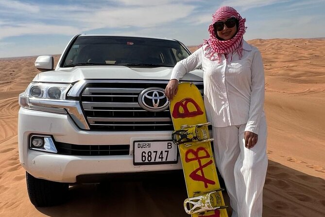 Private Desert Safari Tour Adventure in Dubai - Camel riding and sandboarding